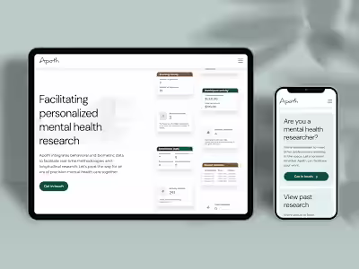 Website Design + Dev for SaaS Clinical Health Startup