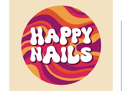 Happy Nails Logo Design
