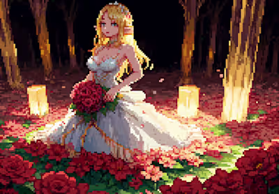 I will make pixel art characters, any gender, any pose