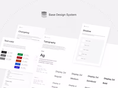 Base Design System by Alfarel Zaki