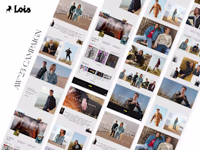 Lois Jeans - AW23 Campaign | UX/UI