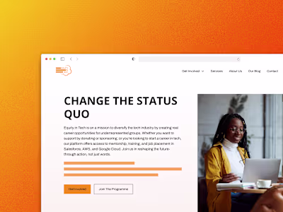 Website for Equity in Tech Group