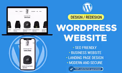  design and redesign wordpress business website