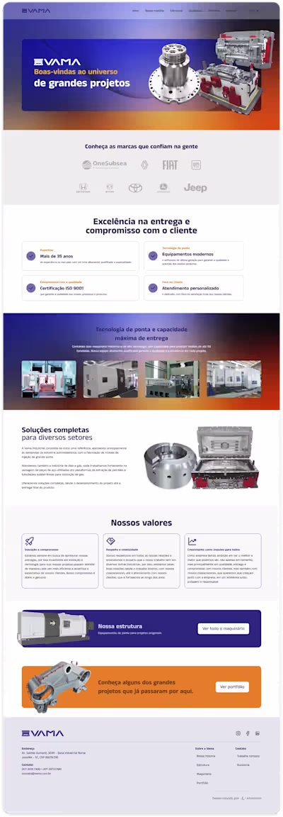 CMS for Vama Industrial