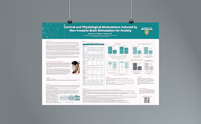 Scientific poster with charts and