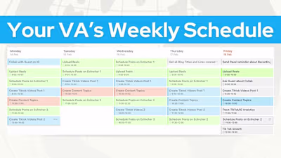 Streamlined Social Media Content Calendar & Scheduling