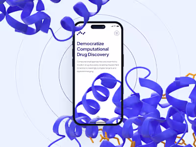 atombeat: Computational AI Drug Discovery - Mobile Hero Pattern