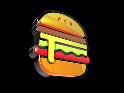 3D | Glass Burger 