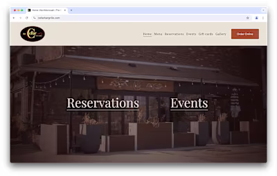Restaurant Website
