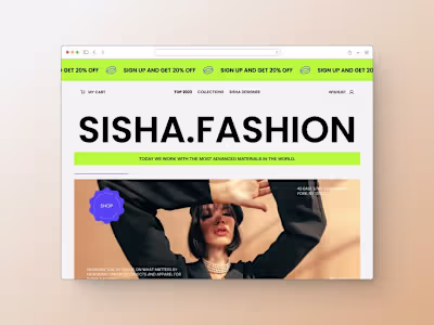 Modern Fashion Ecommerce Website design