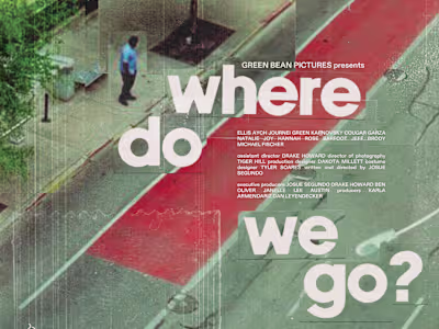"Where Do We Go?" Poster Design