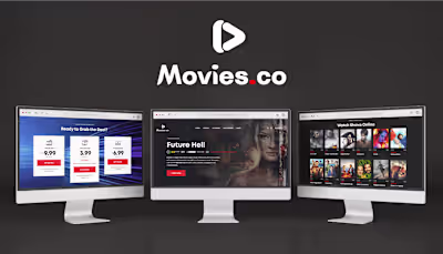 Web designing of a Movie site