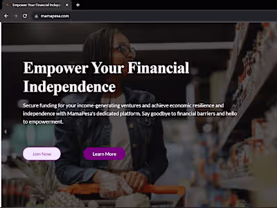 MamaPesa Website