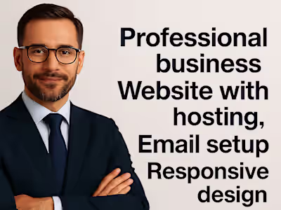 Professional Business Website with Hosting, Email Setup