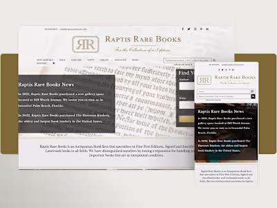Raptis Rare Books