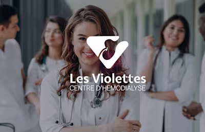 Les Violettes - Medical Logo Design & Brand Identity
