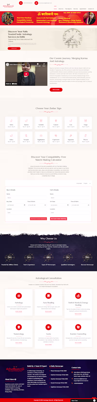 Astrology Website Revamp: Driving Organic Growth