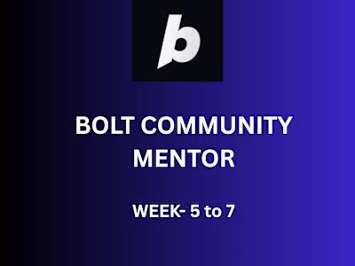 Mentors program. Week 5-7