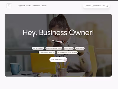 F3 Formula Webflow Website