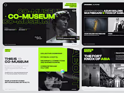Co-Museum Brand identity & Pitch Deck