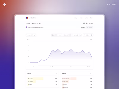 Fun collaboration with Nimble Links to update their analytic...