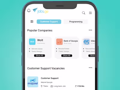 Re-design mobile version