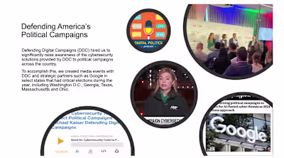The campaign elevated Defending Digital