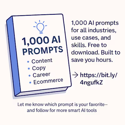 1,000 AI Prompts Vault for Creators & Coaches