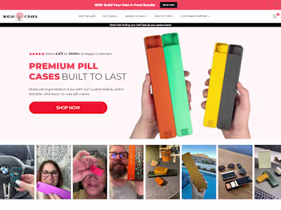 Built the landing page using Replo