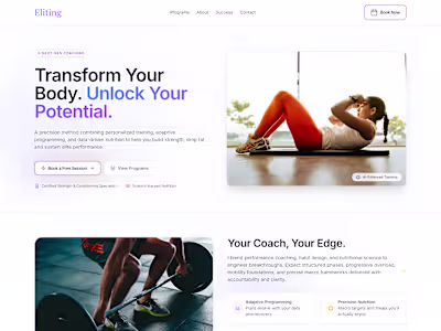 Eliting - Transform Your Body. Unlock Your Potential.