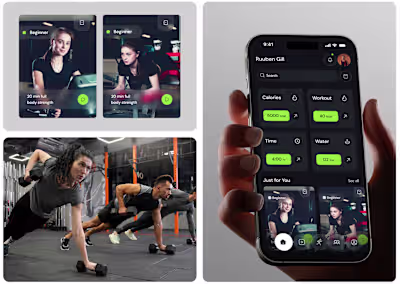 Fitness Mobile App Design