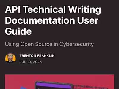 API Technical Documentation User Guide