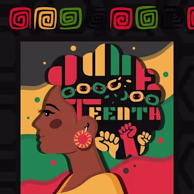 Juneteenth Commemorative Social Media Post
