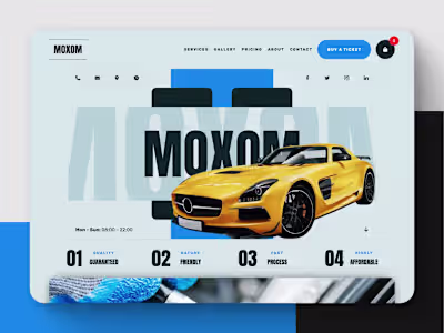 MOXOM: Car Wash/Detailing Website Template