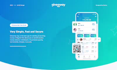 Giveaway App | Online Payment Mobile App | UI/UX Design on Beha…