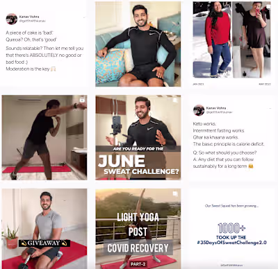Social Media Campaign for Fitness Influencer