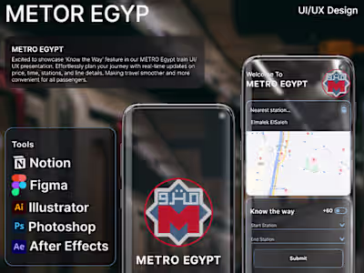METRO EGYPT UI/UX Design 