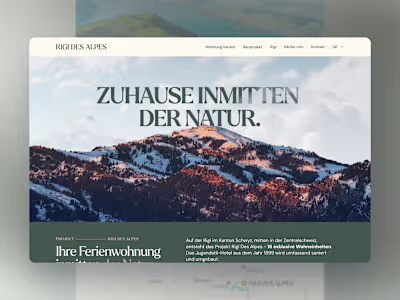 Rigi Des Alpes – Swiss Mountain Apartments Website