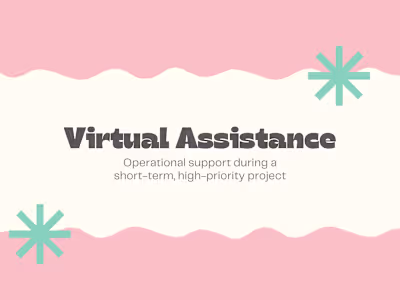 Virtual Assistance for Sales & Business Development Consultant
