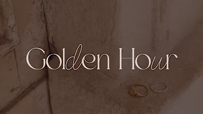 Diseño identidad visual Brand Book Golden Hour