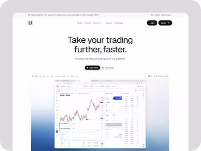 Framer Website for a financial service