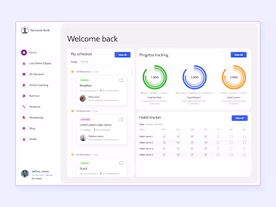 Yoga nutrition web app