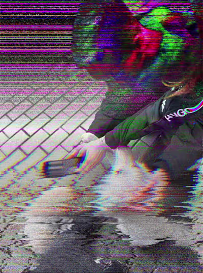 glitch art from old trip with old friends to Yerevan