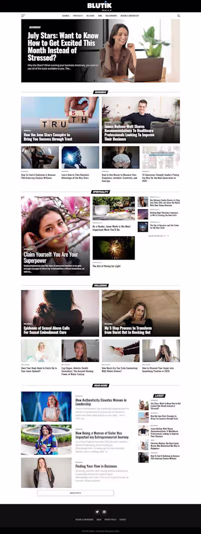 A New Media Publication Concept Website