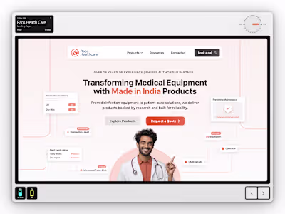 Raos Health Care Landing Page