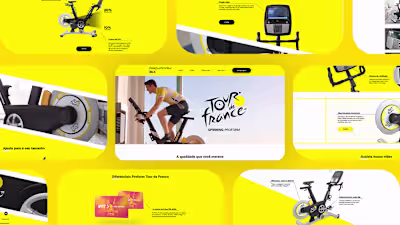 UI Design - Proform Tour de France Landing Page