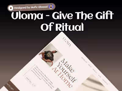 Uloma Website Redesign