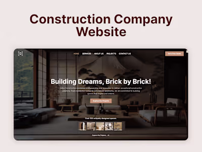 Framer Construction Website