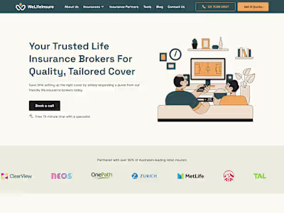 Life Insurance Website • Design