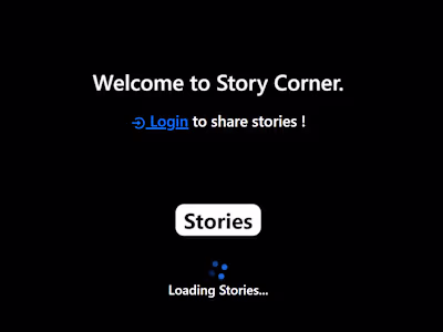 Story Corner - A Blog Application